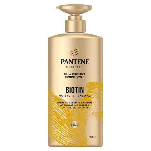 Pantene Miracles Biotin Moisture Renewal Daily Intensive Conditioner 600mL