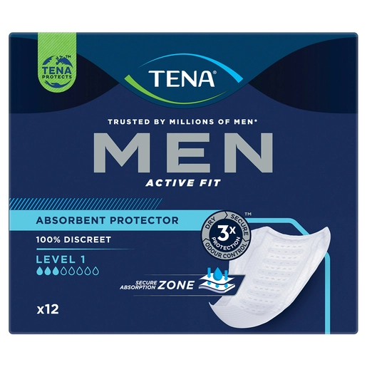 Tena Men Active Fit Absorbent Protector Level 1 12 Pack