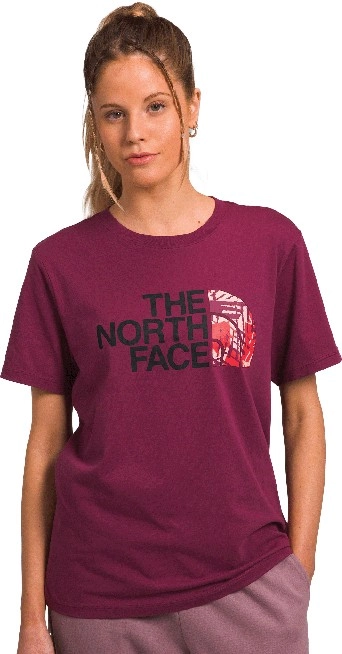 The North Face Women’s Half Dome Tee -  Bysn Crosshatch Camo