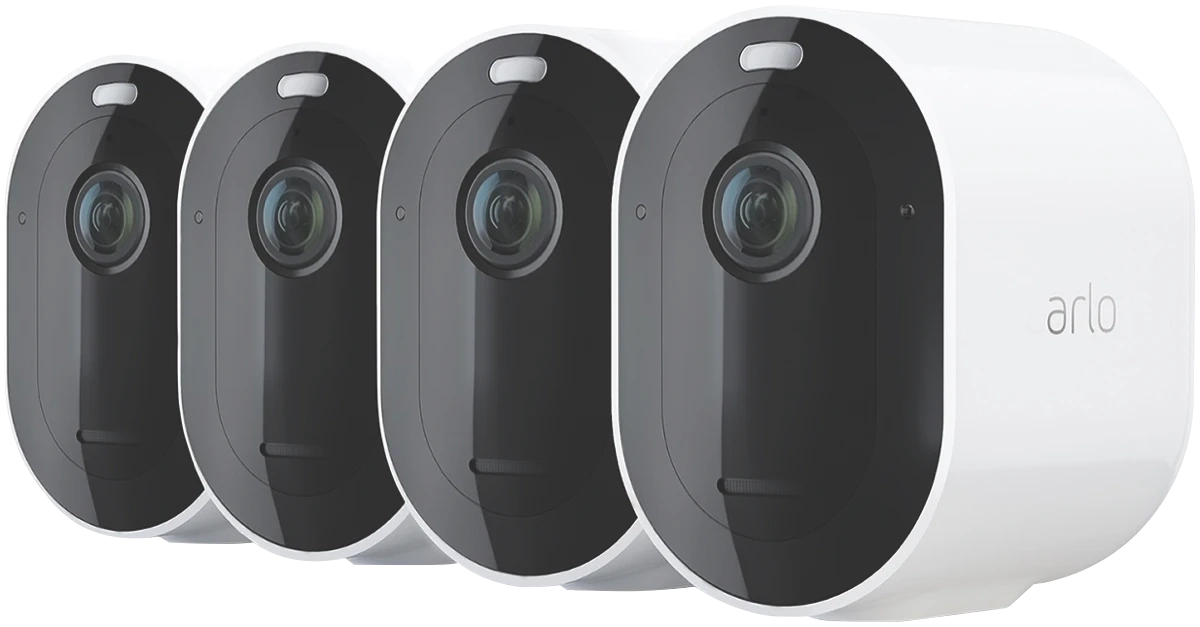 Arlo Pro 5 2K Spotlight Wire-Free Camera (4 Pack)