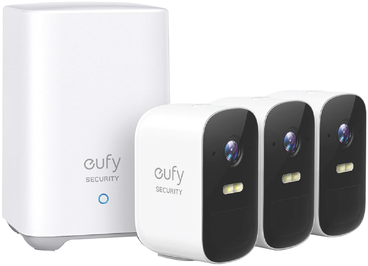 eufy 2C Pro 2K Security System & Homebase (3 Camera)