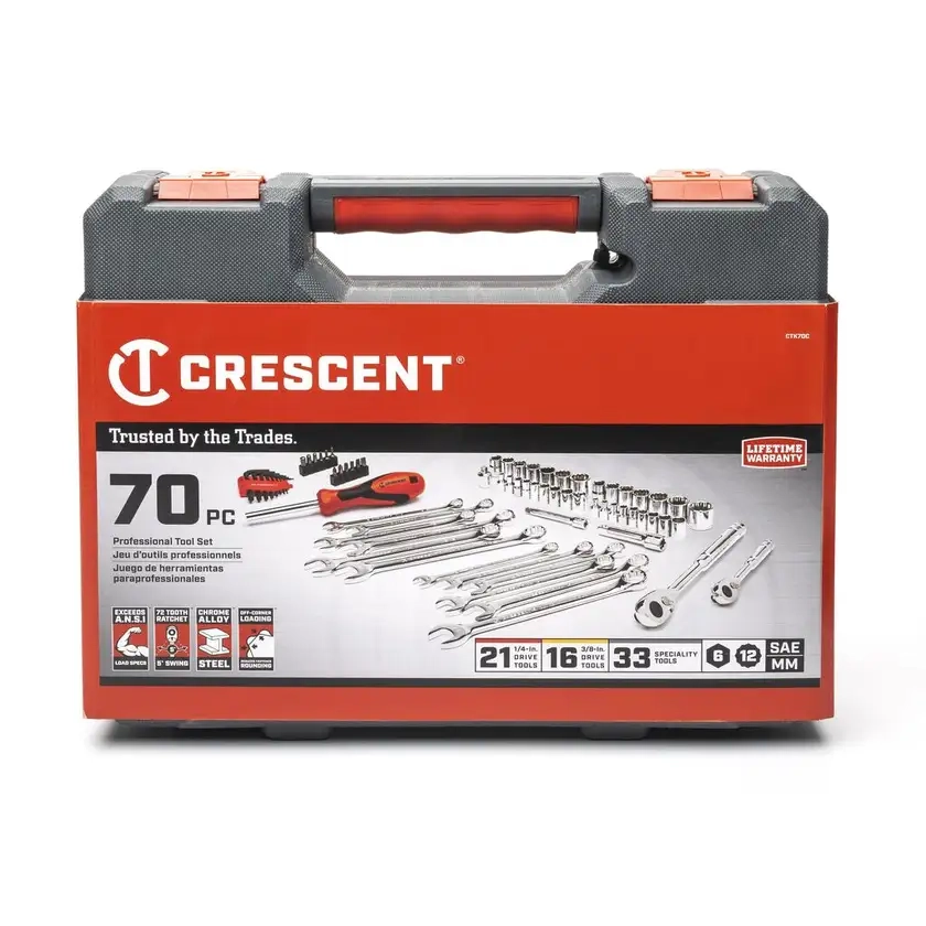 Crescent 70Pce Socket & Spanner Set