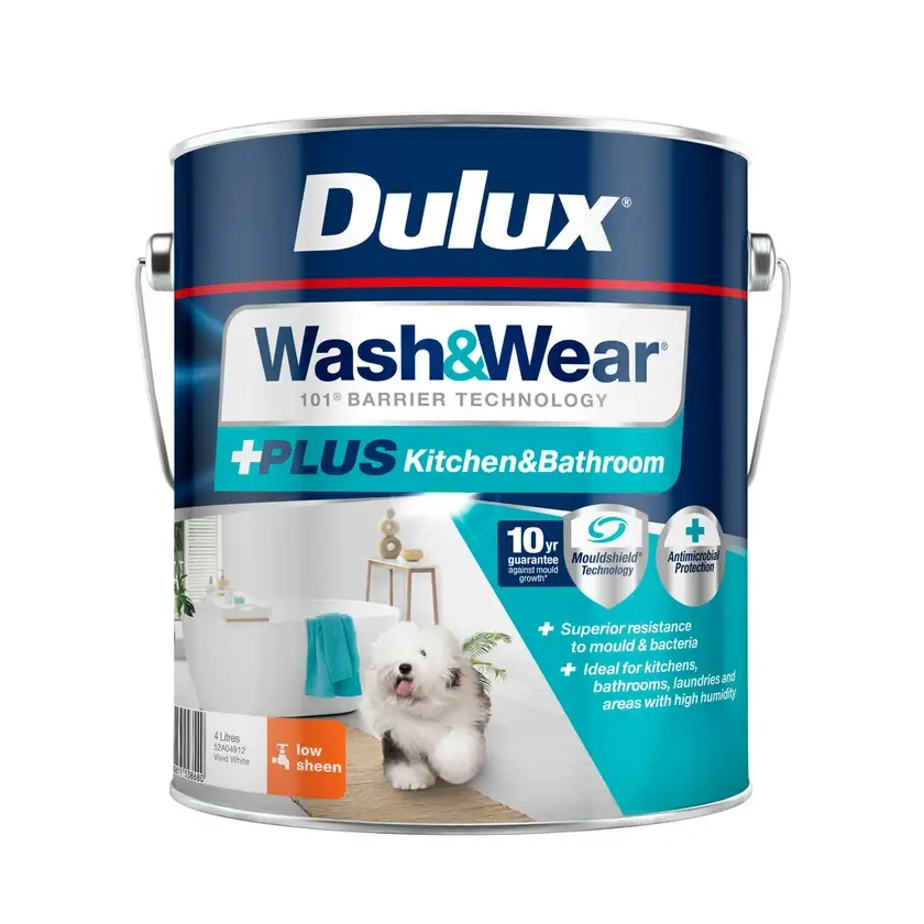 Dulux Wash & Wear Kitchen & Bathroom 4L