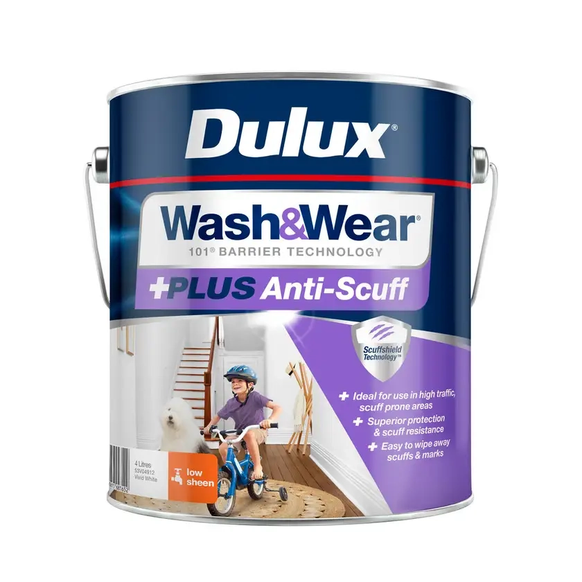 Dulux Wash & Wear Plus Anti-Scuff 4L