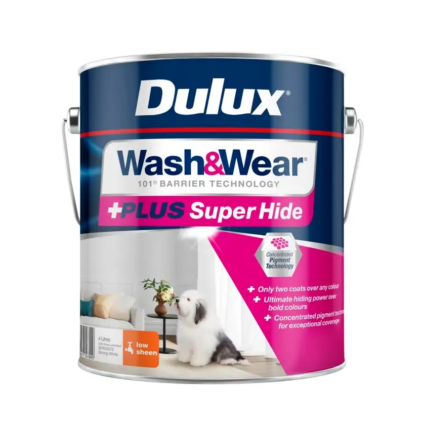 Dulux Wash & Wear Plus Super Hide 4L