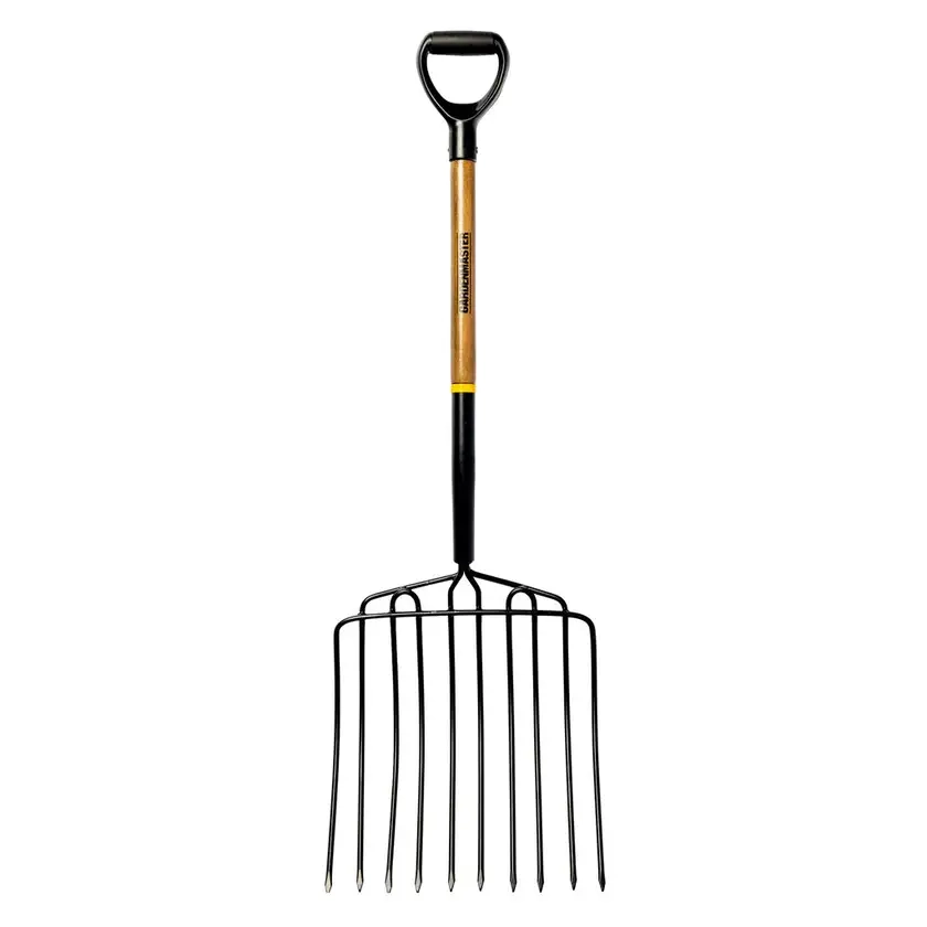 Gardenmaster Timber D Handle Mulch Fork