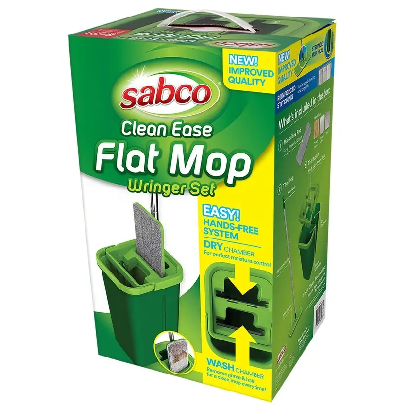 Sabco Clean Ease Flat Mop Wringer Set