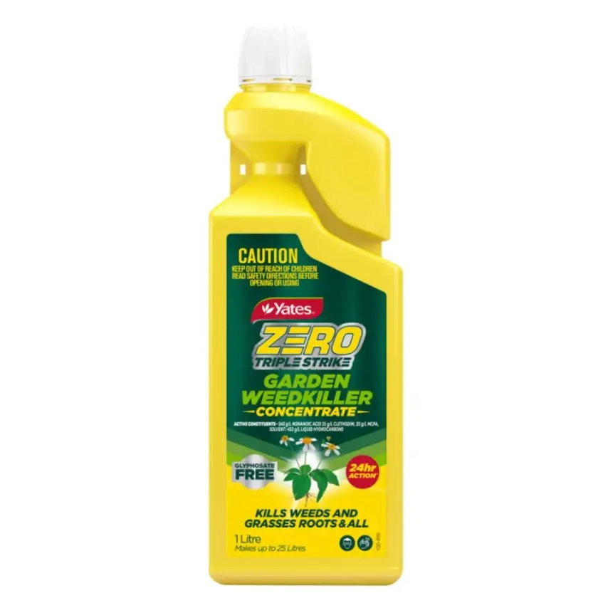 Yates Zero Triple Strike Weedkillers - Concentrate 1L