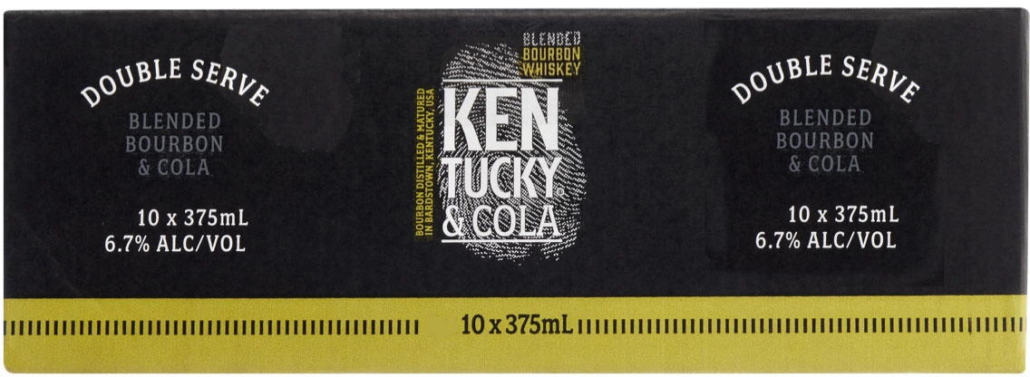 Kentucky Bourbon Double Serve & Cola Cans 10x375ml