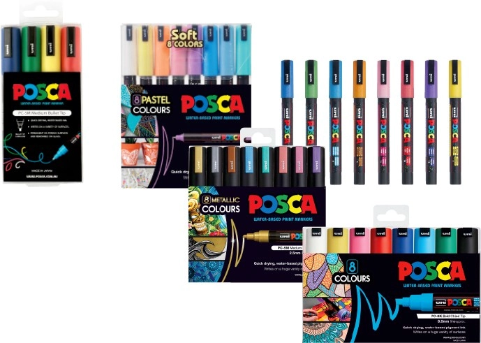 20% off Posca Pens and Markers