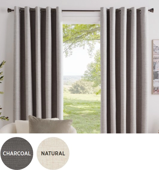 30% off Bayley Blockout Eyelet Curtains