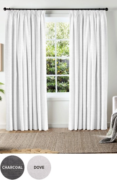 40% off Neutrals Blockout Pencil Pleat Curtains