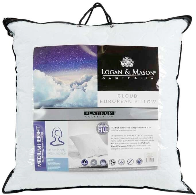 50% off Logan & Mason Platinum Cloud European Pillow