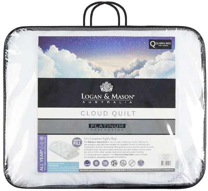 50% off Logan & Mason Platinum Cloud Quilt