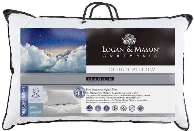 50% off Logan & Mason Platinum Cloud Standard Pillow