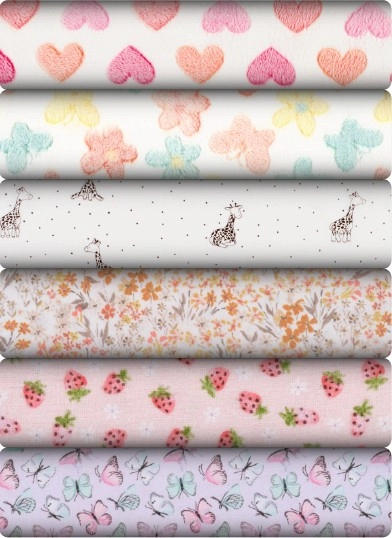 All Flannelette, Muslin & Nursery Fleece