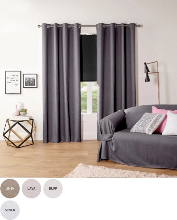 Caine Blockout Eyelet Curtains