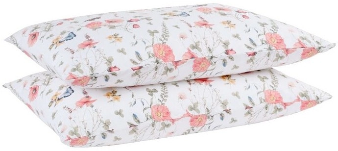 KOO Printed Washed Cotton Standard Pillowcase 2 Pack