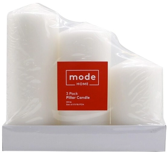 Mode Home Pillar Candle 3 Pack