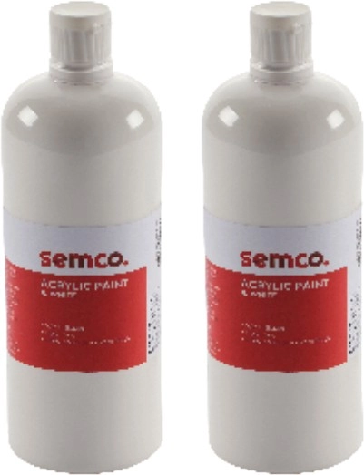 Semco White Acrylic Paint 1L