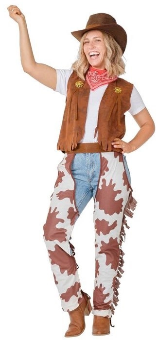 Spartys Adult Cowboy Costume Multicoloured