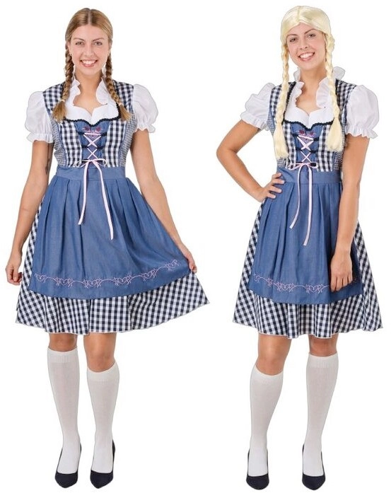 Spartys Oktoberfest Bavarian Maid Dress Multicoloured