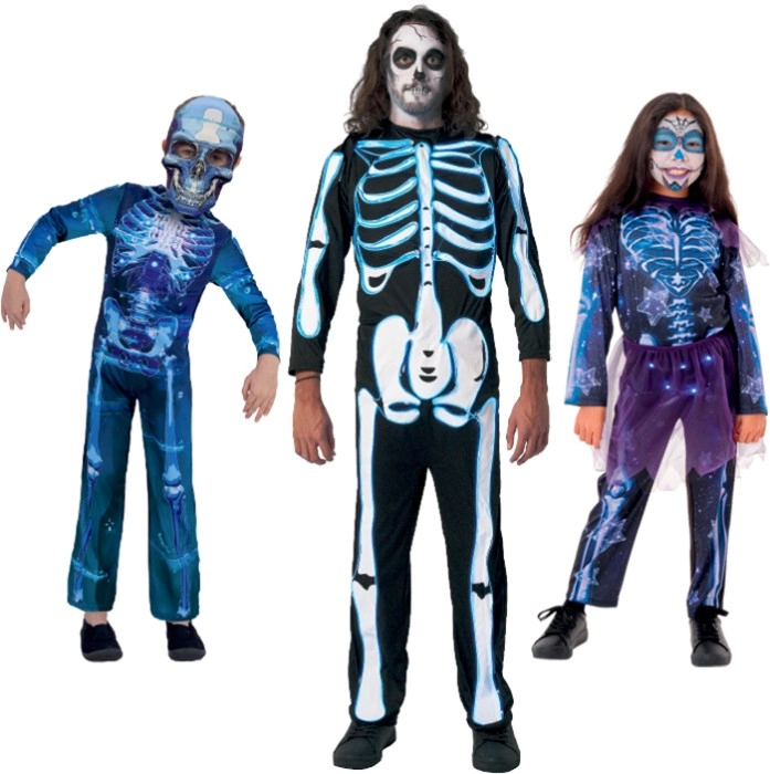 Spooky Hollow Light Up Skeleton Costumes