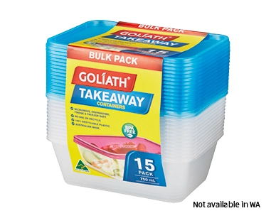 Takeaway Containers 15pk 