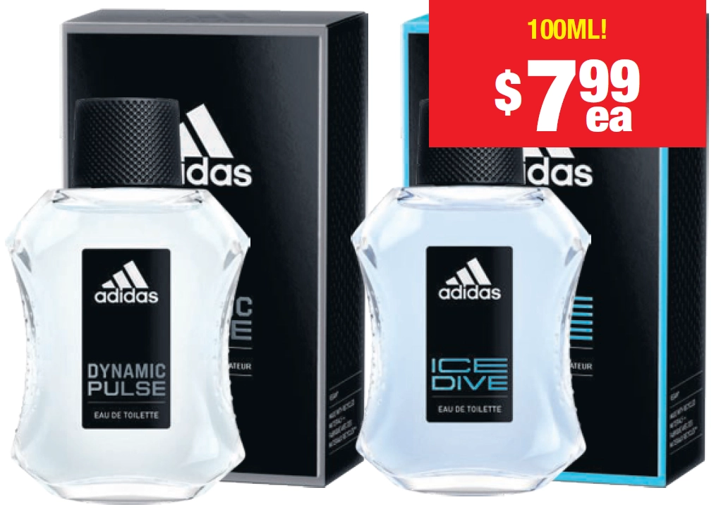 Adidas Vegan Formula Dynamic Pulse or Ice Dive 100ml EDT