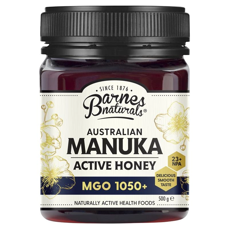 Barnes Naturals Australian Manuka Active Honey MGO 1050+ 500g