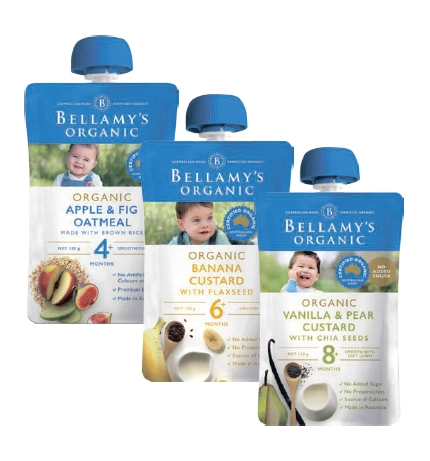 Bellamy’s Organic Pouch 120g Assorted Variants