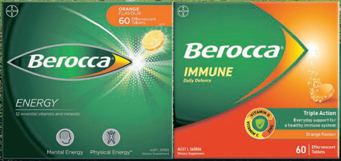 Berocca Selected Range