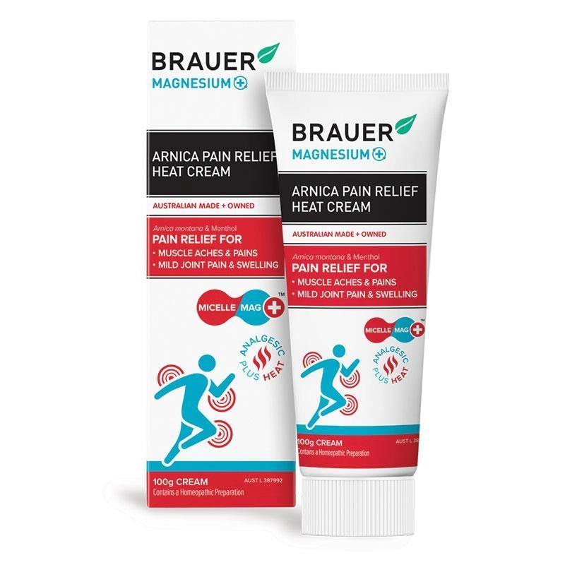 Brauer Arnica Pain Relief Heat Cream 100g