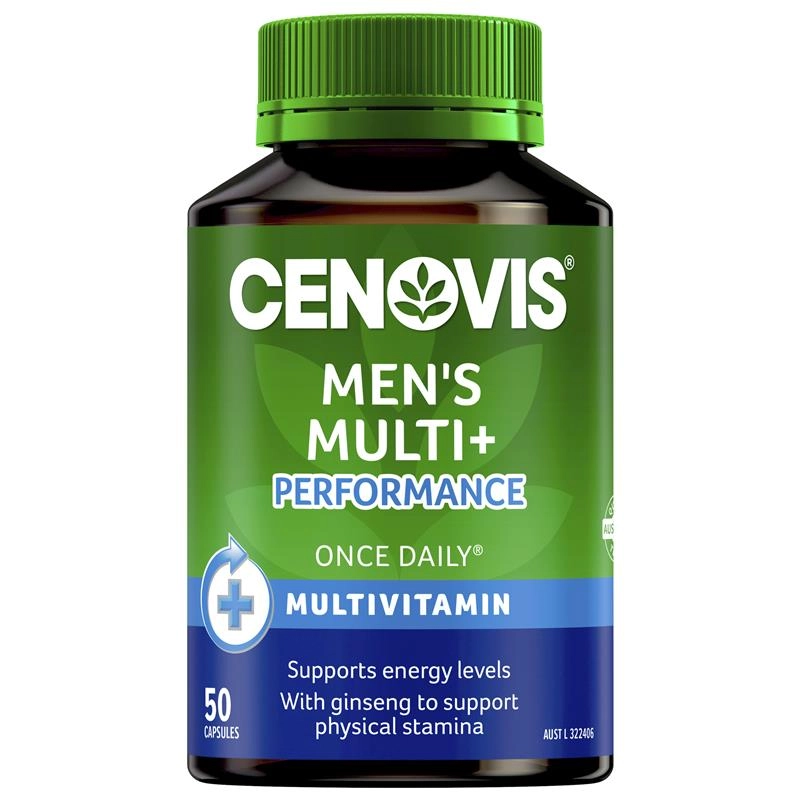 Cenovis Once Daily Men’s Multi + Performance 50 Capsules