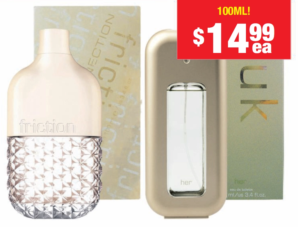 FCUK Friction 100ml EDP or Her EDT