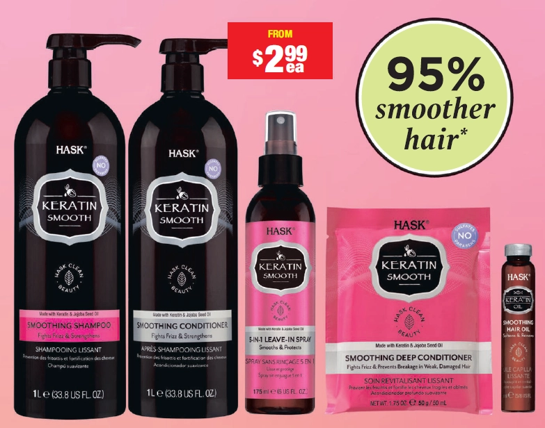 Hask Keratin Haircare Range