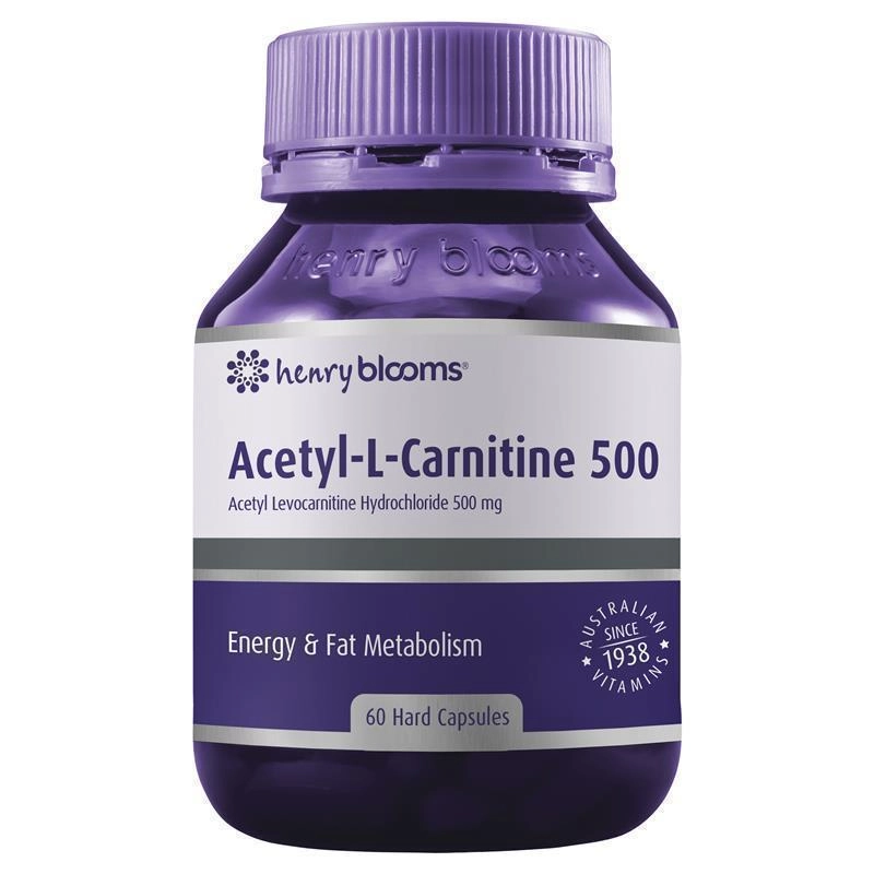 Henry Blooms Acetyl-L-Carnitine 500 60 Capsules