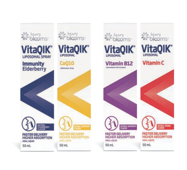 Henry Blooms VitaQIK Liposomal 50ml Assorted Variants