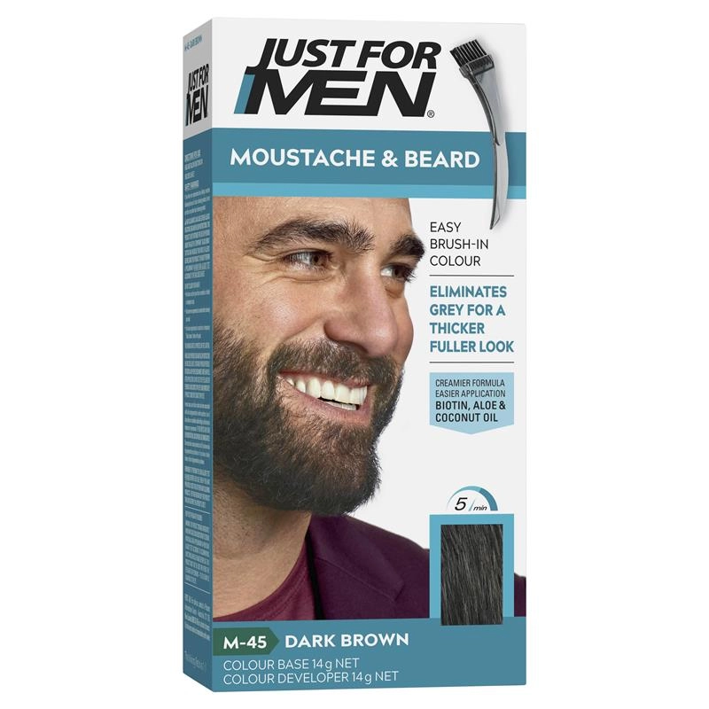 Just for Men Moustache & Beard Colour M-45 Dark Brown