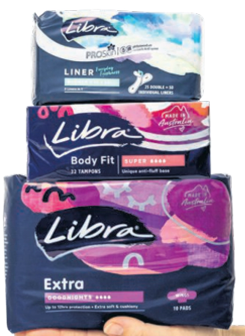 Libra Pads, Tampons and Liners