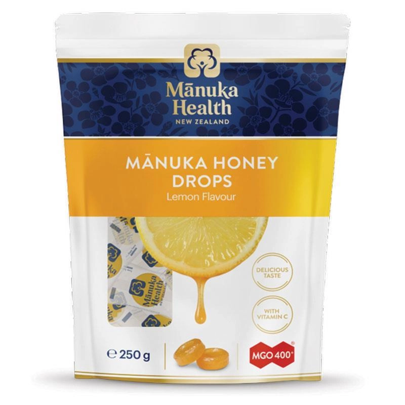 Mānuka Health Manuka Honey Drops Lemon Flavour 250g