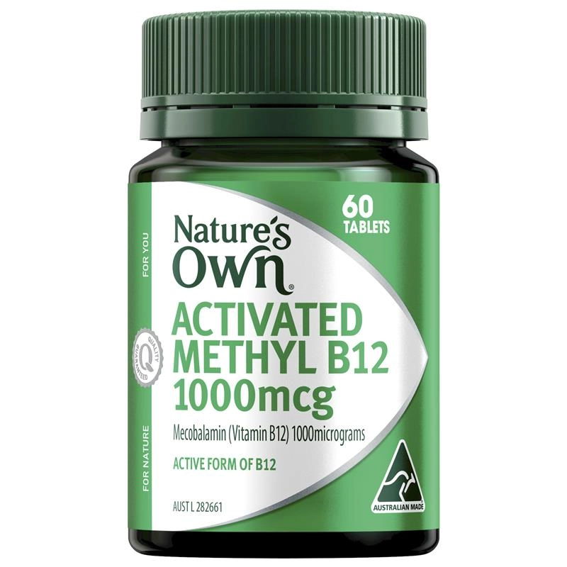 Nature’s Own Activated Methyl B12 1000mcg 60 Tablets