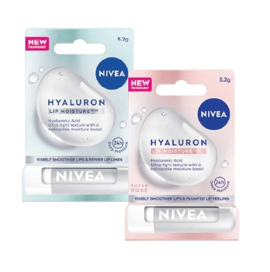 Nivea Hyaluron Lip Moisture Balm or Sheer Rose 5.2g