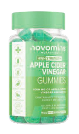 Novomins Apple Cider Vinegar Gummies 60 Pastilles