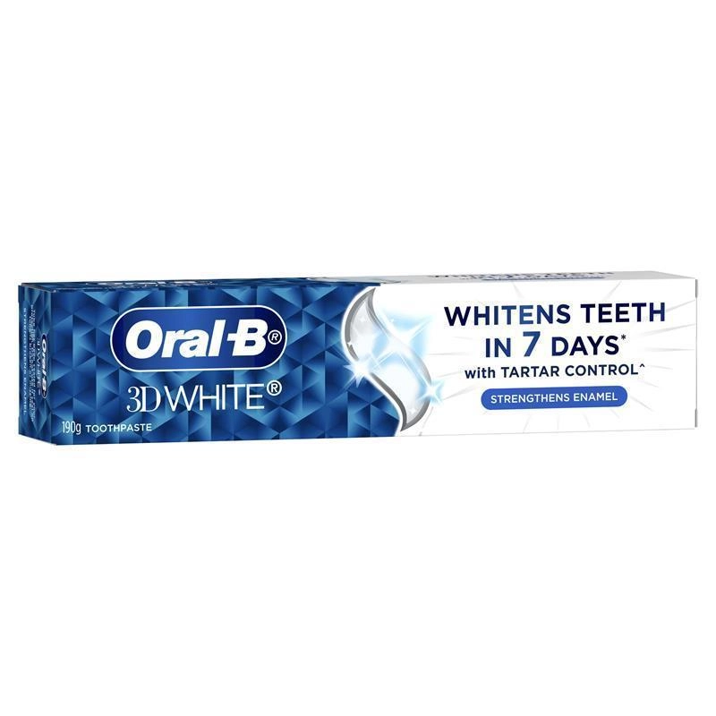 Oral-B 3D White Strengthens Enamel Toothpaste 190g