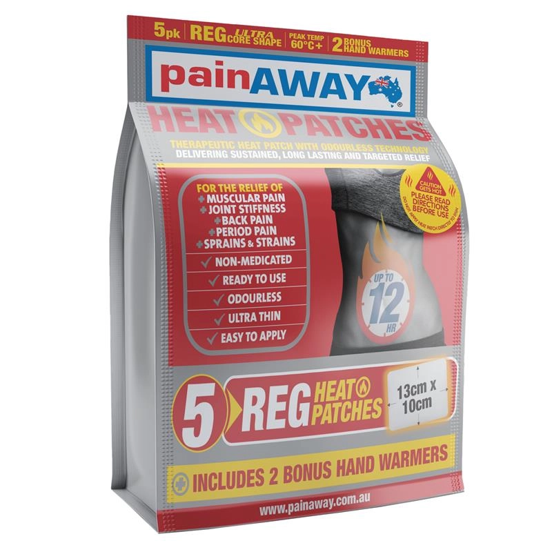 Pain Away Heat Patches Regular 5 Pack