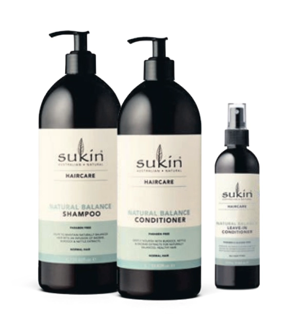 Sukin Haircare Range