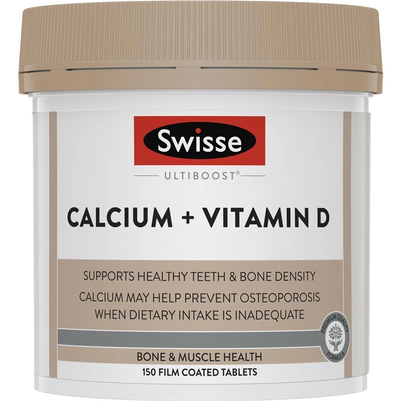 Swisse Ultiboost Calcium + Vitamin D 150 Tablets