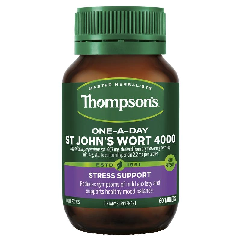 Thompson’s One-A-Day St John’s Wort 4000 60 Tablets