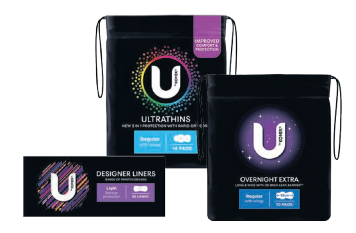 U By Kotex Selected Pads & Liners